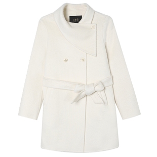 【序间· 自在】白鹿语高级感毛呢外套25冬新款千金风双面呢大衣