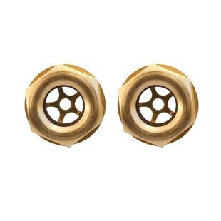 铜油标油镜六角螺纹旋入式玻璃油窗圆形M27*1.5液位计观察视镜