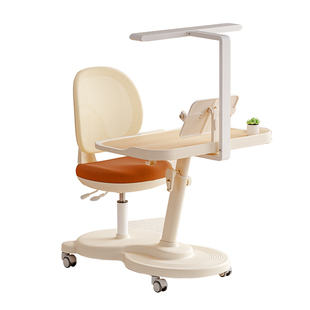 青节儿童学习桌椅一体书桌可升降移动写字桌小学生家用写作业专用