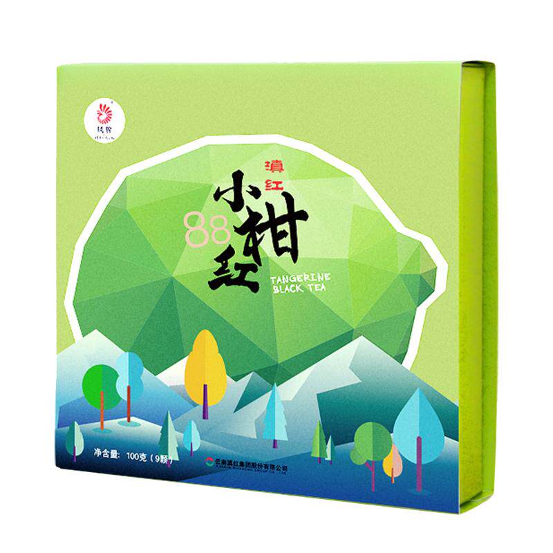 凤牌红茶新会小青柑9颗正宗滇红