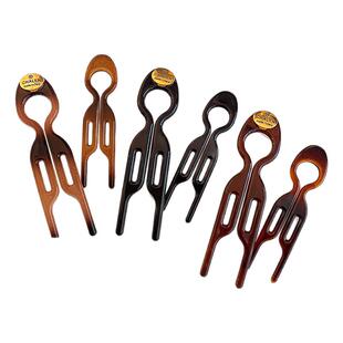 小鱼u型发簪女懒人丸子头神器盘发器压鬓簪气质插梳小号发卡头饰