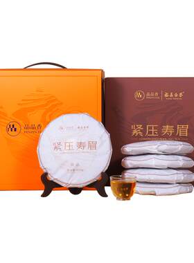 品品香白茶2025寿眉5饼装