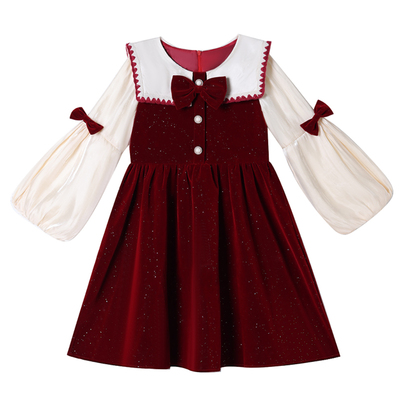 女童连衣裙秋冬款2025新款