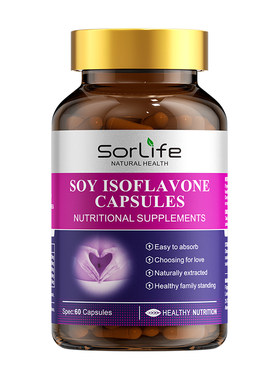 SorLife诗丽芙大豆异黄酮 巢月舒月见草油天然雌激素女性保养调理