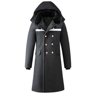 冬季防水防雨棉大衣男活里活面可拆卸防寒棉服加绒加厚冷冻库棉衣