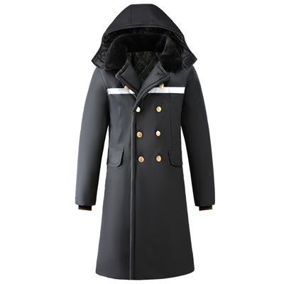 冬季防水防雨棉大衣男活里活面可拆卸防寒棉服加绒加厚冷冻库棉衣