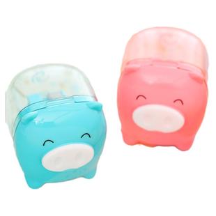 得力儿童旋笔刀铅笔刀削笔器手拧手动小学生用笔刀笔刨削笔机小卷笔刀削笔刀迷你小型可爱一年级文具用品批发