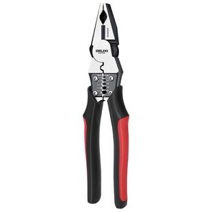 德力西电气老虎钳尖嘴钳钢丝钳子电工专用斜口多功能五金工具大全