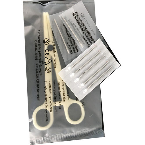 穿刺工具穿孔针84件套装配件打舌钉唇钉器眉钉马蹄环阴环PA乳环