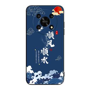 秋昊适用于华为荣耀x30财运长隆红色喜庆防摔耐脏手机保护壳any-an00国风设计时尚新款荣耀x40gt舒适好清洁ad