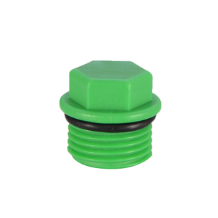 PPR外丝堵头4分6分1寸免生料带管堵2025带密封圈管帽水管配件