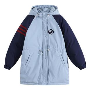 初中生棉衣少女外套大童羽绒棉服2025新款学生中长款高中女生棉袄