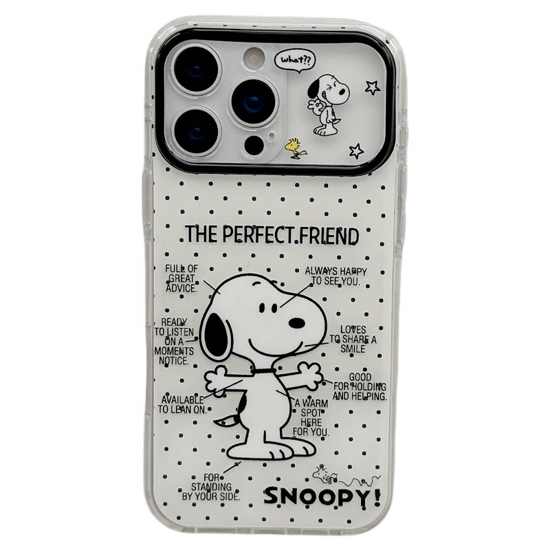 MoreRex 日韩ins完美朋友史努比适用苹果18手机壳双层iphone17promax新款18pro全包15防摔保护套14女16超好看