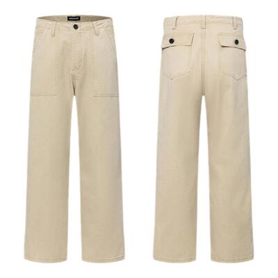 美式复古直筒工装裤基础百搭