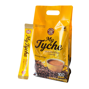 麦蒂卡韩国原装进口100条摩卡速溶冻干咖啡三合一冷泡奶香提神