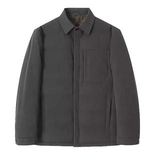 梦特娇[白鹅绒/专柜款]翻领夹克羽绒服男士冬保暖外套2541380DW41