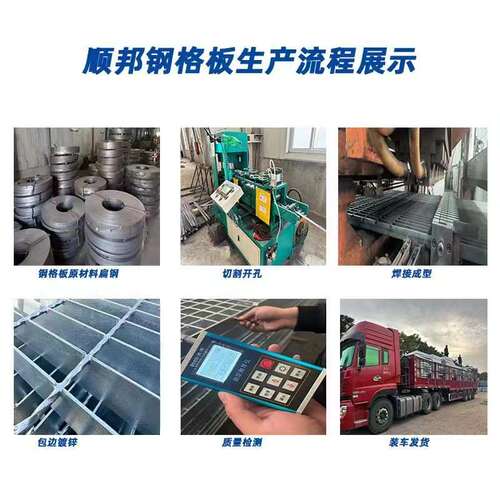 热镀锌重型复合钢格板安全插接防滑镀锌格栅板压焊不锈钢踏步板