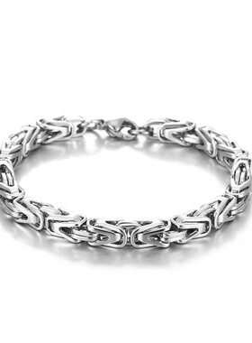 不掉色手链男高级感轻奢钛钢首饰复古小众精致金属古风霸气嘻哈潮