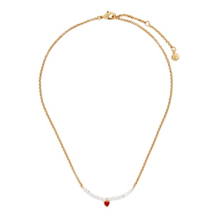 【9折上新】Fable爱心珍珠珐琅彩项链首饰品女款吊坠高级感轻奢