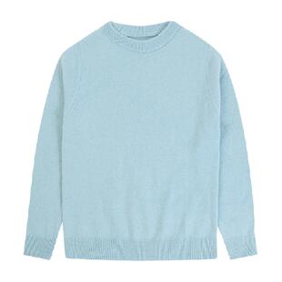 EBAER儿童毛衣美利奴羊毛100羊毛衫秋冬款保暖上衣男童女童打底衫