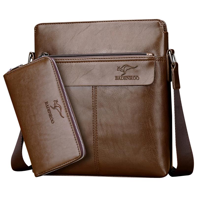 男包单肩包斜挎包男士皮包商务休闲包包小挂包竖款时尚背包男皮包