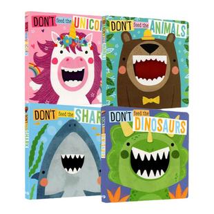 纸板触摸书不要给动物喂食Don't Feed the AnimalsMBI幼儿英语韵律启蒙纸板书 0-3岁英文绘本启蒙认知儿童宝宝机关翻翻书英文绘本