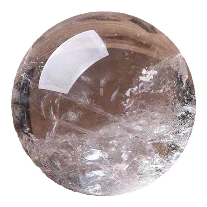 白水晶球摆件水晶风水球