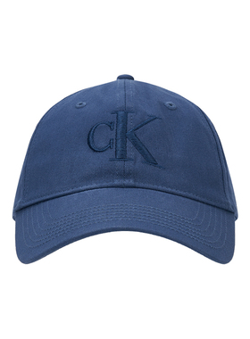 CK男女同款刺绣纯棉弯檐棒球帽