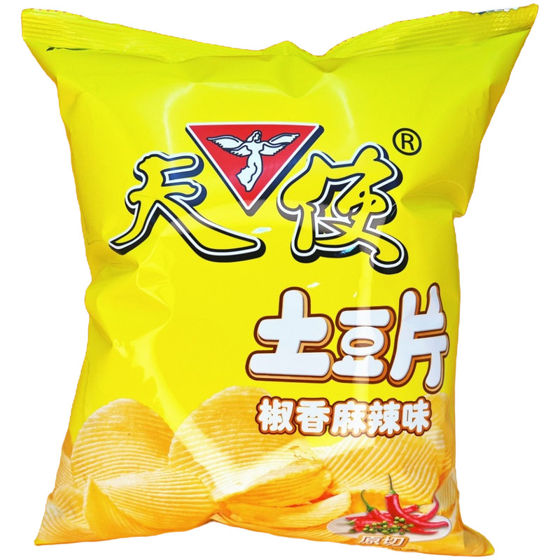 天使原切特麻特辣薯片50g*10