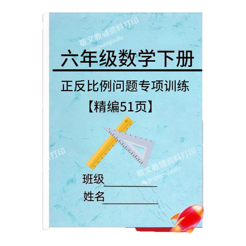 小学六年级数学下册比例问题专项