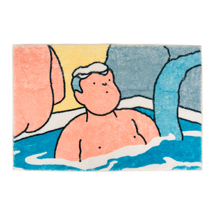 卫生间厕所地垫浴室脚垫洗澡进门门口地毯门垫吸水防滑垫卡通人物