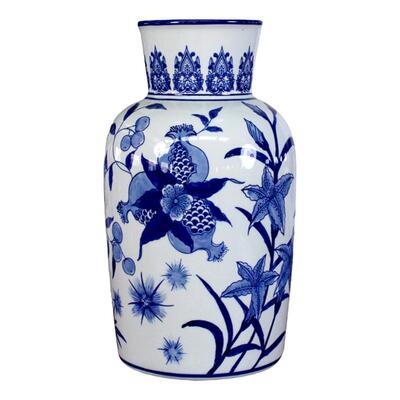 景德镇青花瓷花瓶家居客厅装饰品桌面插花小花瓶电视柜高级感摆件