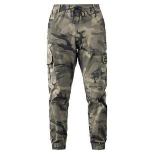 男迷彩工装裤纯棉弹力裤子大码加厚耐磨防烫劳保裤束脚宽松休闲裤