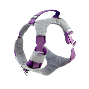 QB狗狗防爆冲防水反光防走失胸背带柯基法斗背心式可调遛狗牵引绳