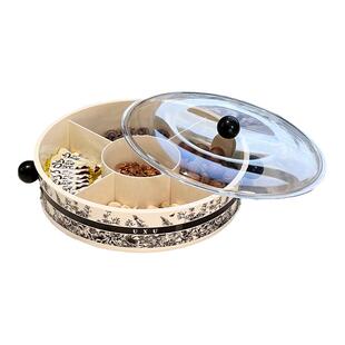 尊慕斯中古风水果盘客厅茶几家用高级感零食糖果盒多层收纳干果盒