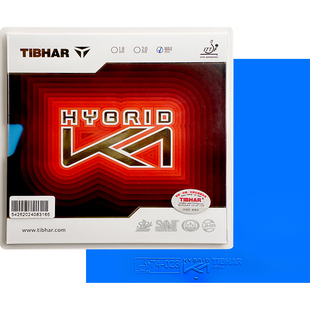 TIBHAR挺拔乒乓球拍胶皮粘性混动蓝k1MAX进口反胶乒乓球胶皮套胶