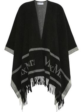 【礼物】MaxMara 2026秋冬新品女装羊毛提花披肩4546076106&
