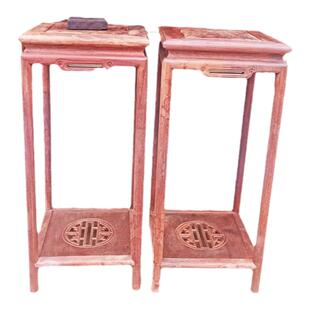 缅甸花梨木花架大果紫檀中式古典家用客厅盆景实木花几红木家具