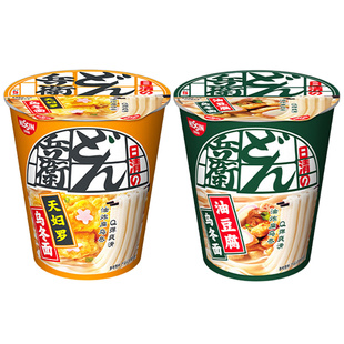 日清咚兵卫杯面油豆腐天妇罗乌冬面方便面泡面夜宵懒人速食视频