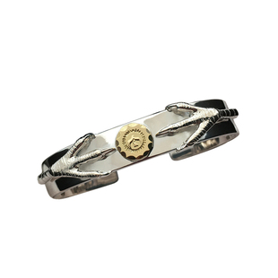 银创鹫见太郎TaroWashimi鹰爪点金平打手镯925纯银情侣开口手环女