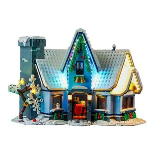 BrickBling 适用乐高10293圣诞老人驾到积木灯饰冬季村庄LED灯光