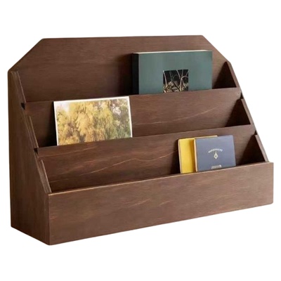 复古桌面木质文具收纳盒