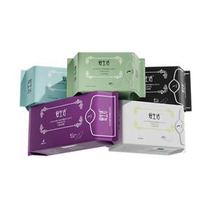 绿叶负离子芯片纯棉整箱卫生巾