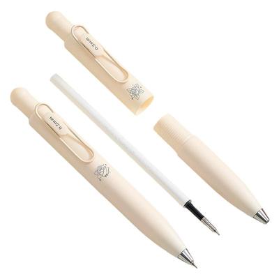 迷你口袋笔可爱兜兜笔按动中性笔CS头刷题笔高颜值随身便携女生款