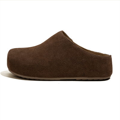 增高5cm~秋冬巨好看真皮勃肯半拖