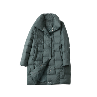 紫米衣坊中长款羽绒服女品牌折扣女装中年妈妈女款冬季外套羽绒衣