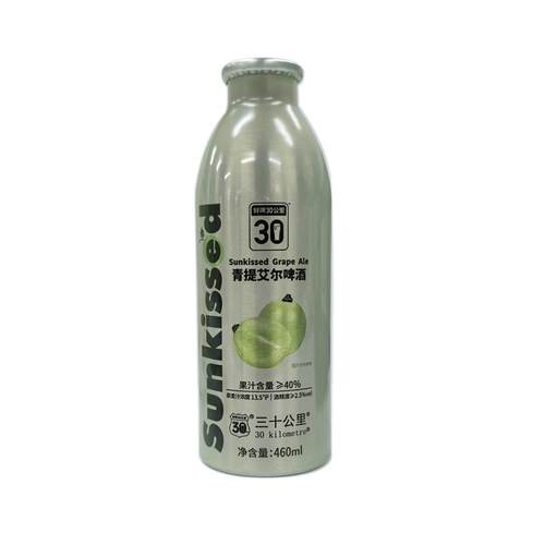 鲜啤30公里青提艾尔啤酒460ml*1罐尝鲜精酿果啤低度