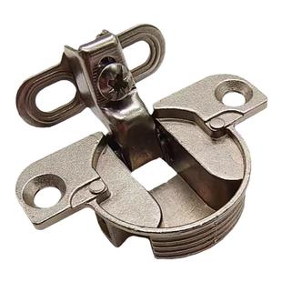 挖孔35杯短臂暗藏厚橱柜门内推外开门特殊角度小电箱侧边暗门合页