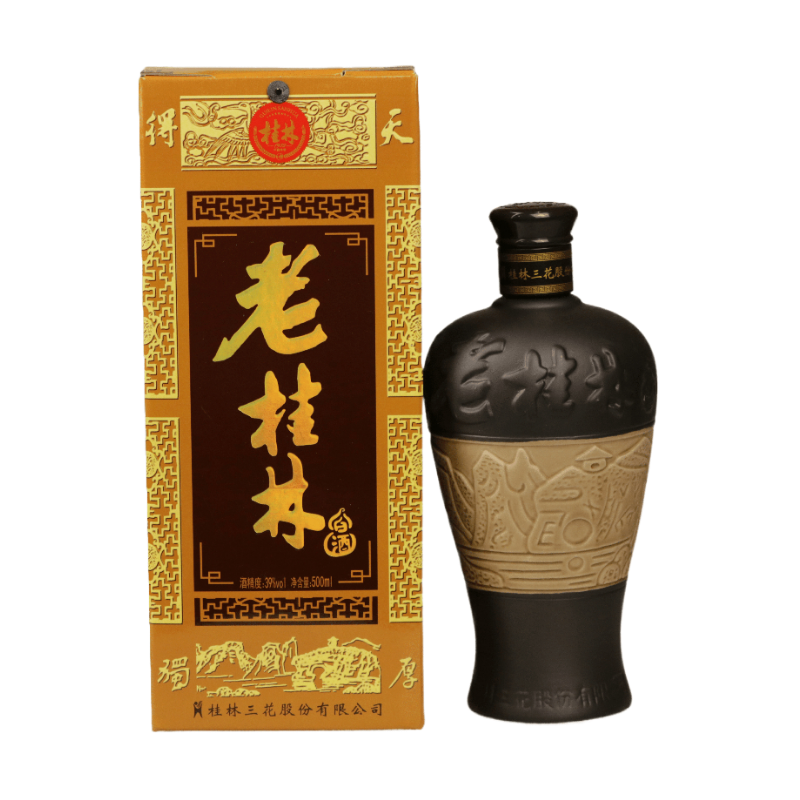 桂林三花老桂林酒39度整箱500mLX6瓶米香型白酒送礼广西特产包邮