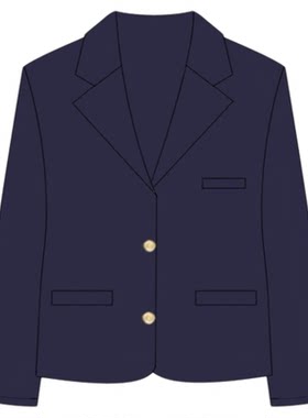 日系学院风纯色DK制服长袖西服